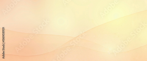Soft Pastel Waves in Peach and Yellow Abstract Background