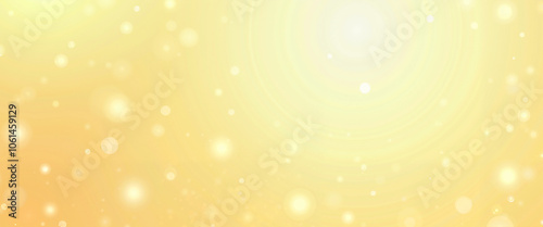 Sparkling Golden Bokeh in Soft Yellow Tones for Festive Backgrounds