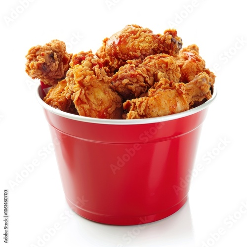 Crispy fried chicken bucket