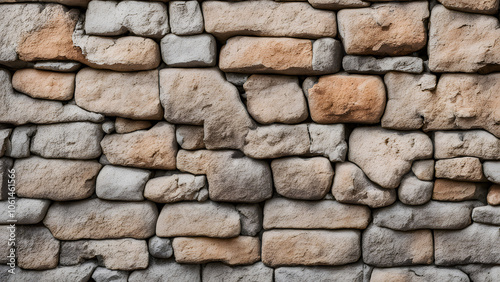 A wall made of stone with a rough texture