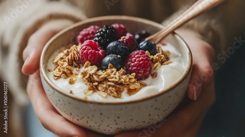 For a tasty breakfast, pair yogurt with honey, fruit, and crispy granola. eating well. 