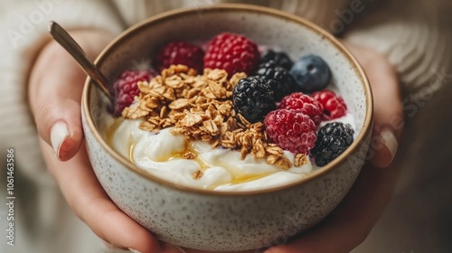 For a tasty breakfast, pair yogurt with honey, fruit, and crispy granola. eating well. 