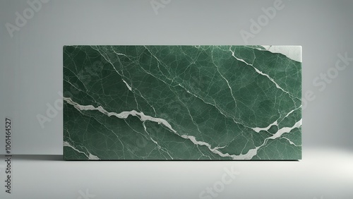minimalist Green marble slab with white veins texture