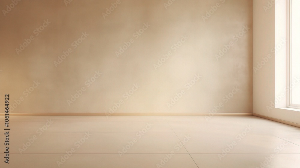 Soft Beige Texture with Light Reflections in Room Soft Beige Texture with Light Reflections in Room