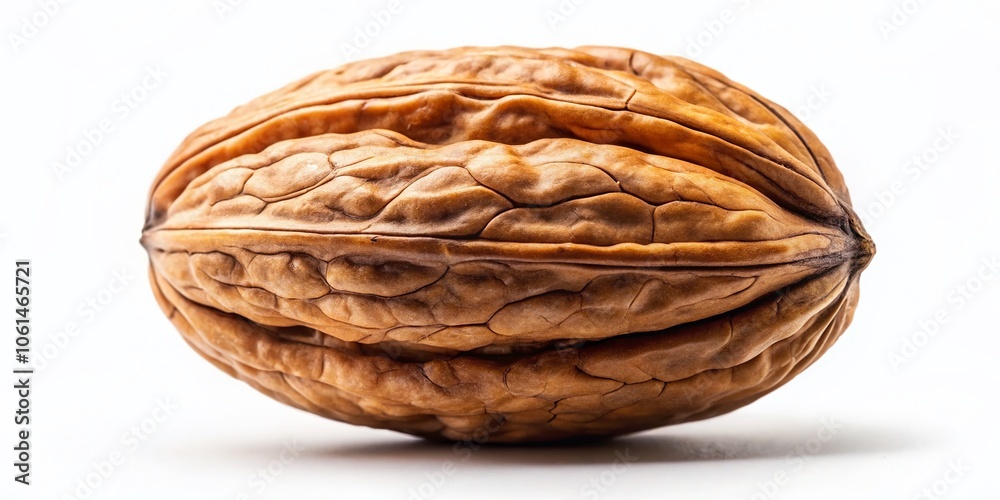 Panoramic View of Isolated Walnut in Shell on White Background for Culinary and Nutritional Uses, Perfect for Food Photography, Healthy Eating Concepts, and Natural Ingredients Panoramic View of Isolated Walnut in Shell on White Background for Culinary and Nutritional Uses, Perfect for Food Photography, Healthy Eating Concepts, and Natural Ingredients