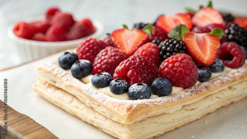 Classic Puff Pastry with Berries Classic Puff Pastry with Berries