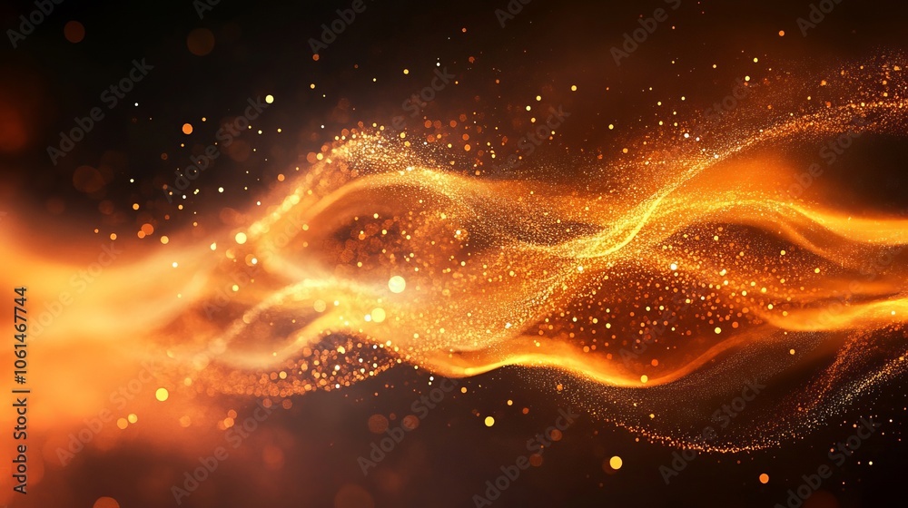 Obraz premium Energy Flow Background, Generative AI