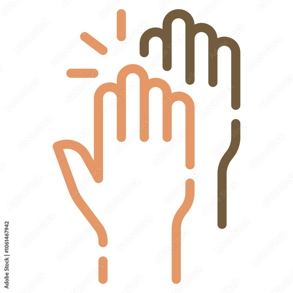 Fototapeta premium High Five icon