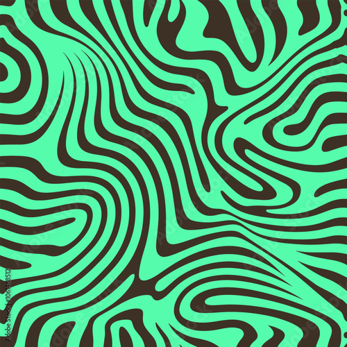 Seamless abstract pattern with curved lines, a maze. Design for fabric, Wallpaper, and cards
