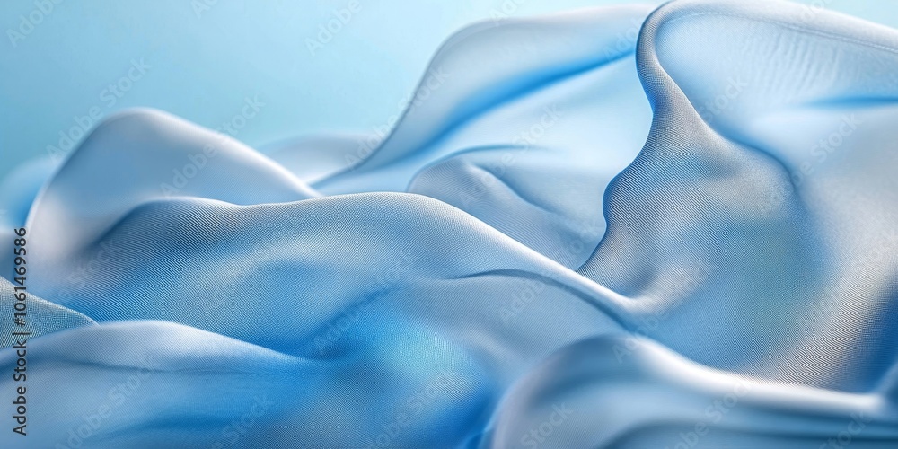 Fototapeta premium Light Blue Background, Generative AI