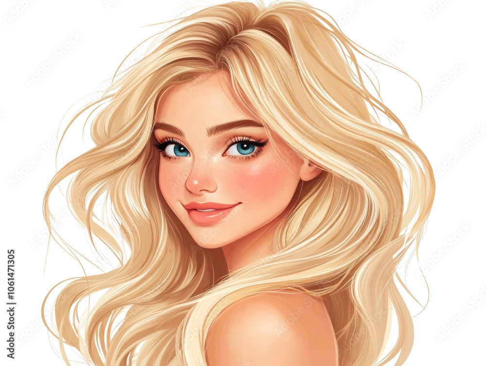 Smiling Blonde Beauty isolated PNG Smiling Blonde Beauty isolated PNG