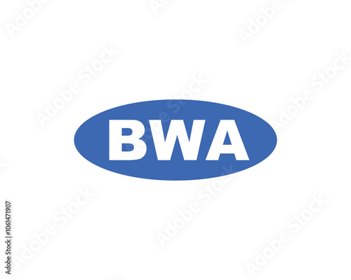 BWA logo design vector template. BWA