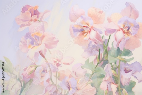 Violet flowers backgrounds painting blossom.