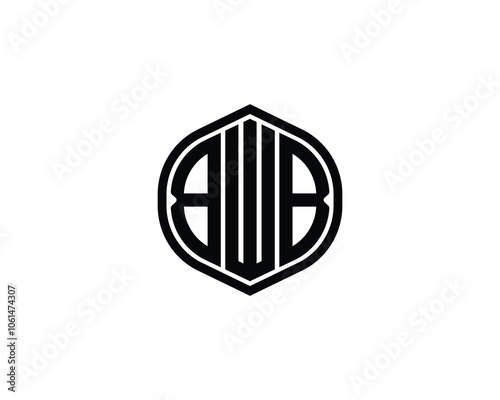 BWB logo design vector template. BWB photo