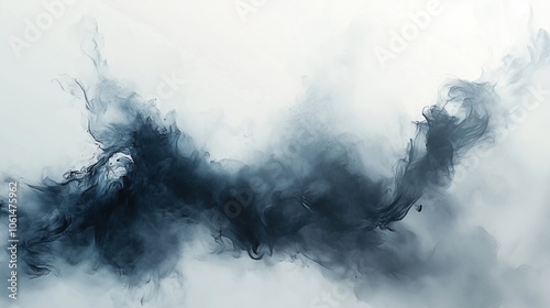 Abstract Dark Smoke Wave Background
