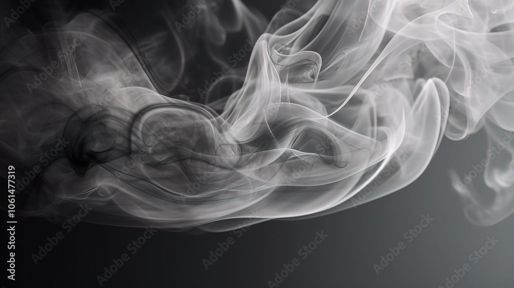 Grayscale Swirling Smoke Effect Grayscale Swirling Smoke Effect