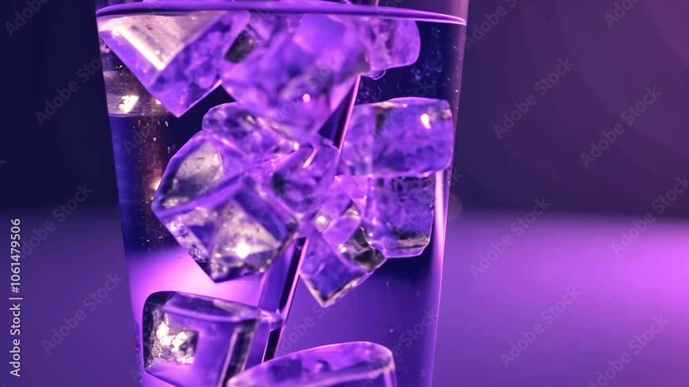 Glass of Water with Ice Cubes Glass of Water with Ice Cubes