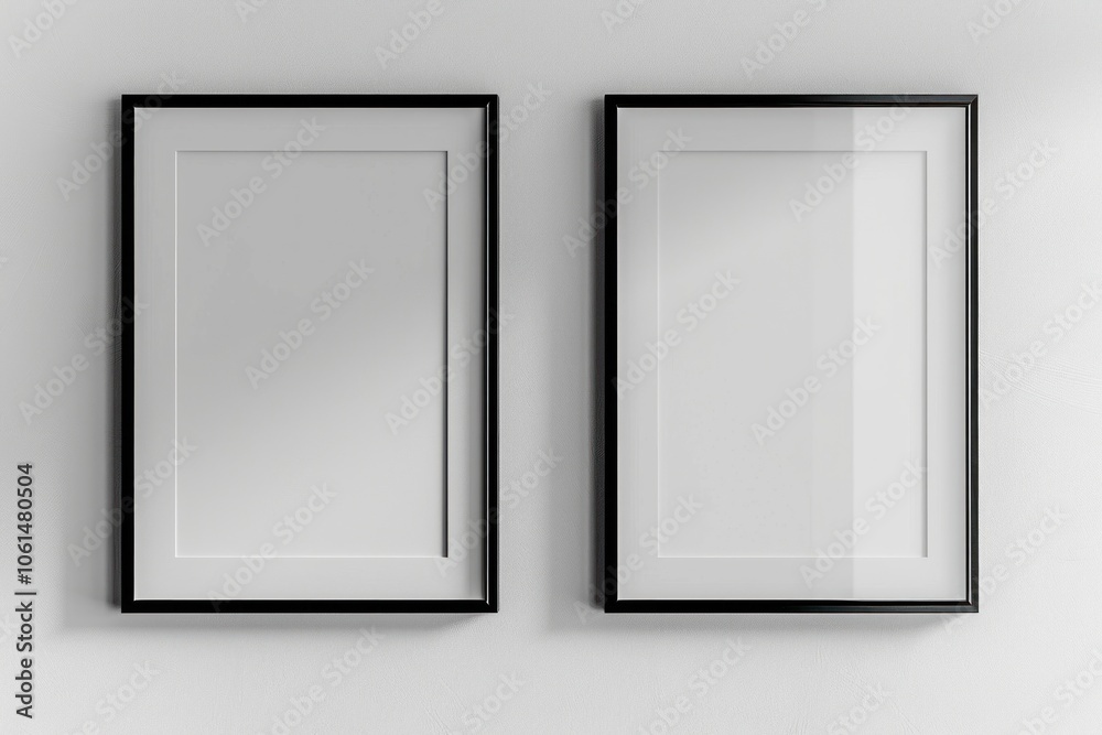 Minimalist black-framed wall art Minimalist black-framed wall art