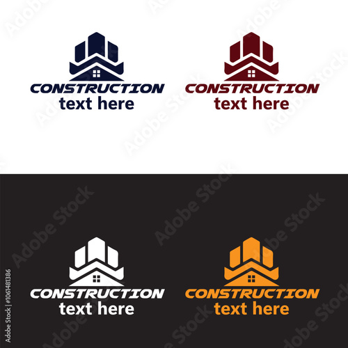 Construction Logo design Vector Art Icons unique new free vector eps Graphics for Free and construction Logo royalty free images for your company or home or business 