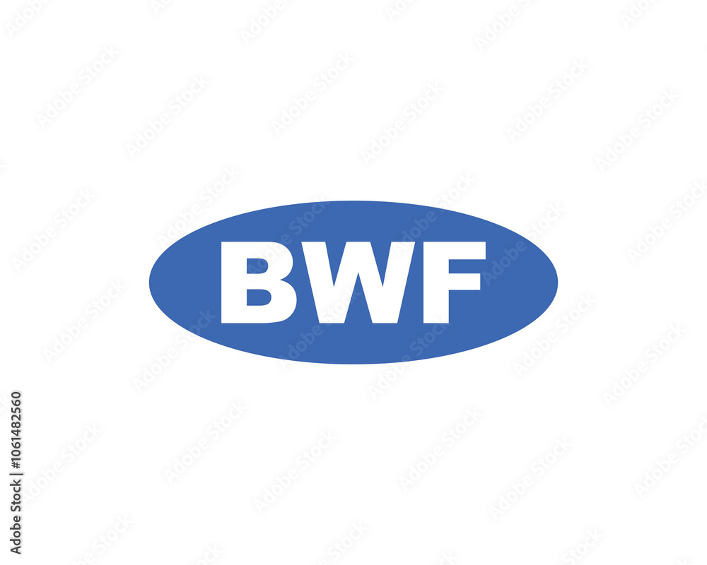 BWF Logo design vector template. BWF BWF Logo design vector template. BWF