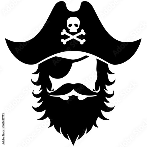 Pirate logo silhouette