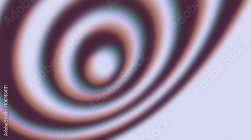 3D A spiral pattern with a halftone effect, showing concentric circles , Blur image create a gradient effect 