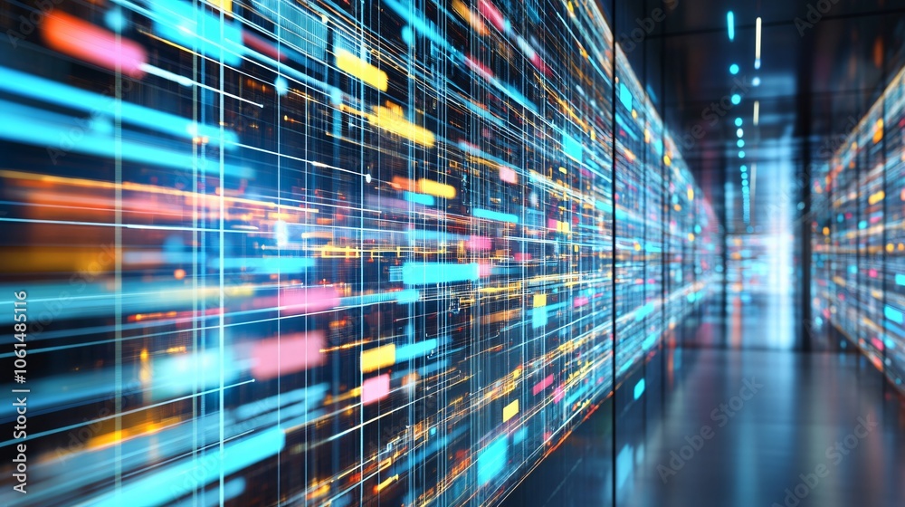Dynamic Flow of Data Streams in Digital Space