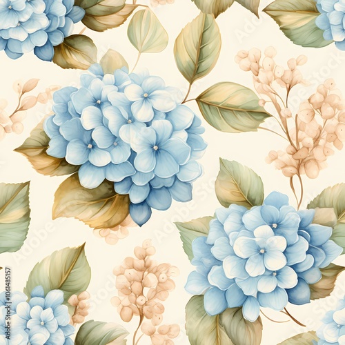 Watercolor floral frame with vibrant orange and blue flowers creating an elegant border.