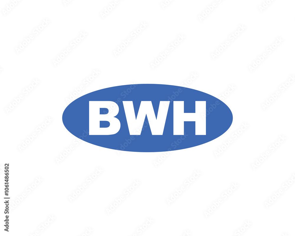 BWH Logo design vector template. BWH BWH Logo design vector template. BWH