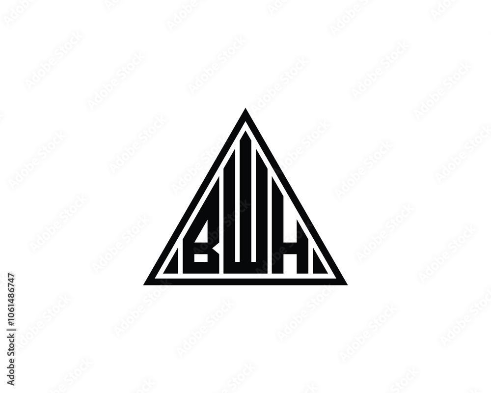 BWH Logo design vector template. BWH BWH Logo design vector template. BWH