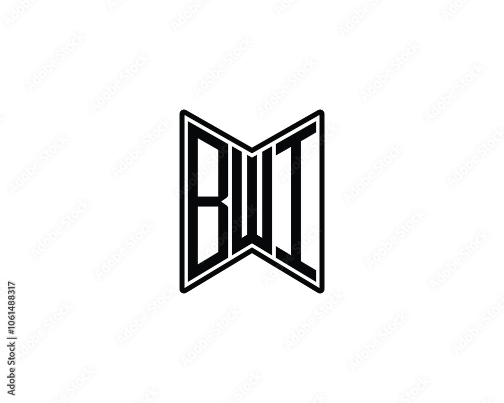 BWI logo design vector template. BWI BWI logo design vector template. BWI