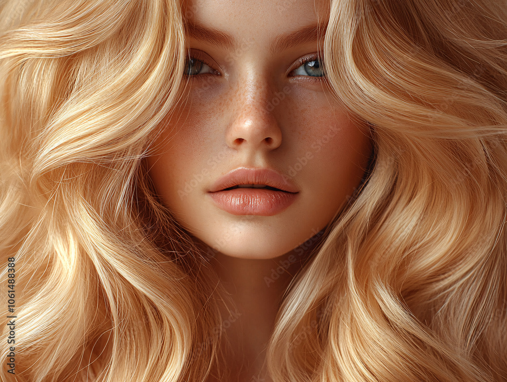 a woman with blonde hair and blue eyes, showcasing her natural beauty hair a woman with blonde hair and blue eyes, showcasing her natural beauty hair