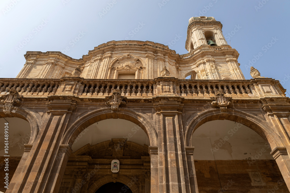 Fototapeta premium Cathedral of San Lorenzo in Trapani, Sicily, Italy