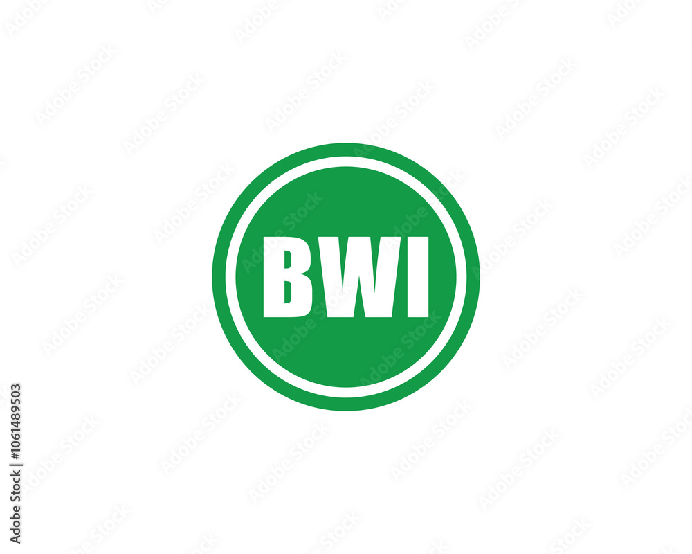 BWI logo design vector template. BWI BWI logo design vector template. BWI