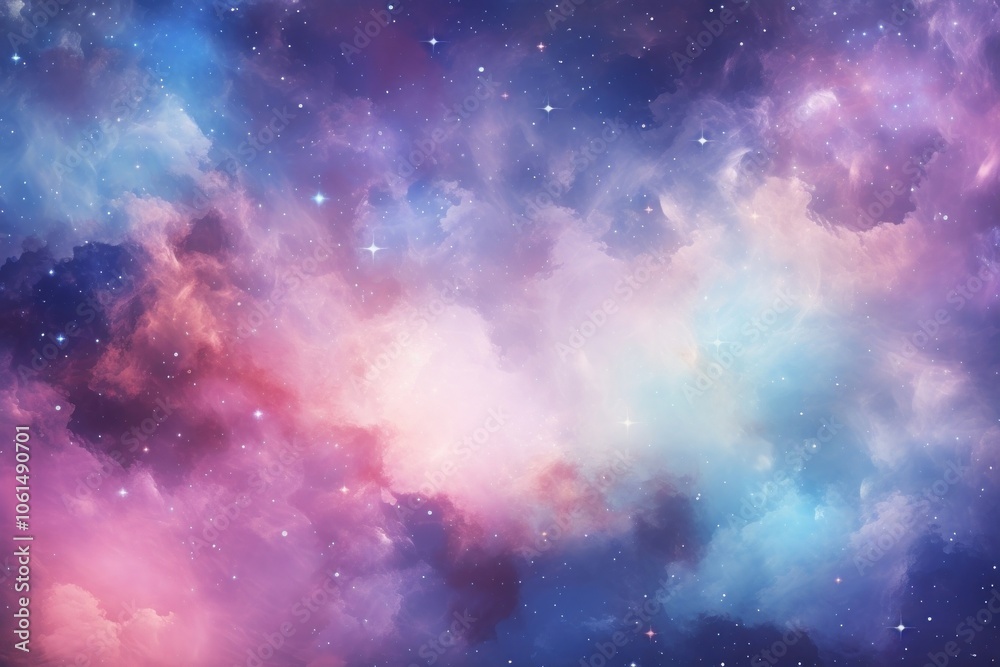 Fototapeta premium Pastel Color space astronomy universe nebula.