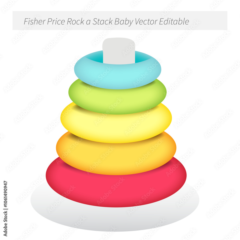 Fisher Price Rock a Stack Baby Vector Editable Fisher Price Rock a Stack Baby Vector Editable
