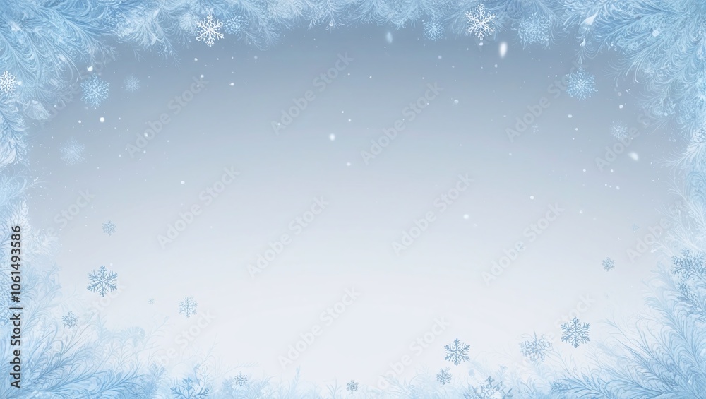 Frozen Winter Wonderland: A Serene Christmas Snowfall Scene with Sparkling Snowflakes and a Majestic Fir Tree Frozen Winter Wonderland: A Serene Christmas Snowfall Scene with Sparkling Snowflakes and a Majestic Fir Tree