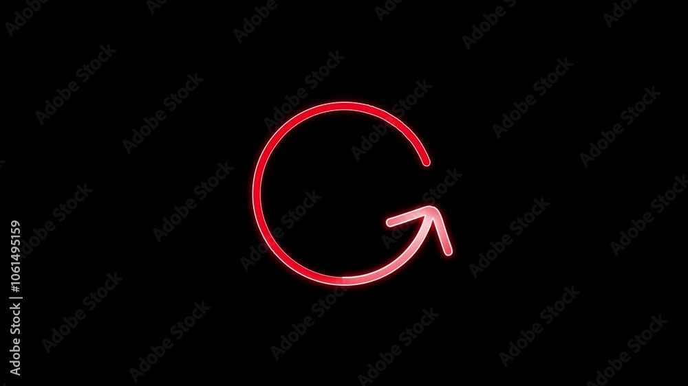 Reload sign icon. Circle arrow rotation or refresh icon. looping animation, Alpha channel, transparent background. Reload sign icon. Circle arrow rotation or refresh icon. looping animation, Alpha channel, transparent background.