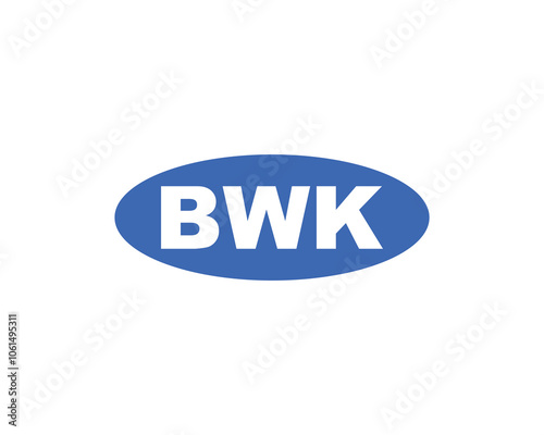 BWK logo design vector template. BWK