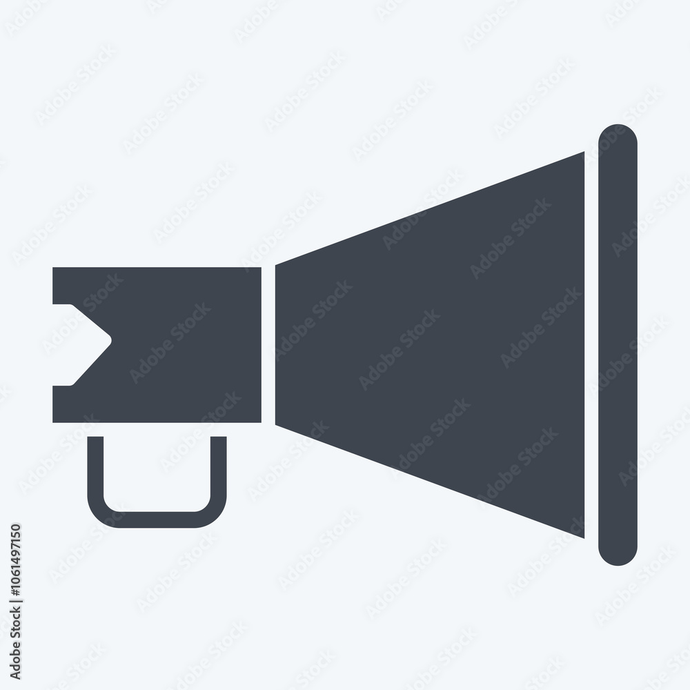 Icon Megaphone. related to Theatre Gradient symbol. glyph style. simple illustration Icon Megaphone. related to Theatre Gradient symbol. glyph style. simple illustration