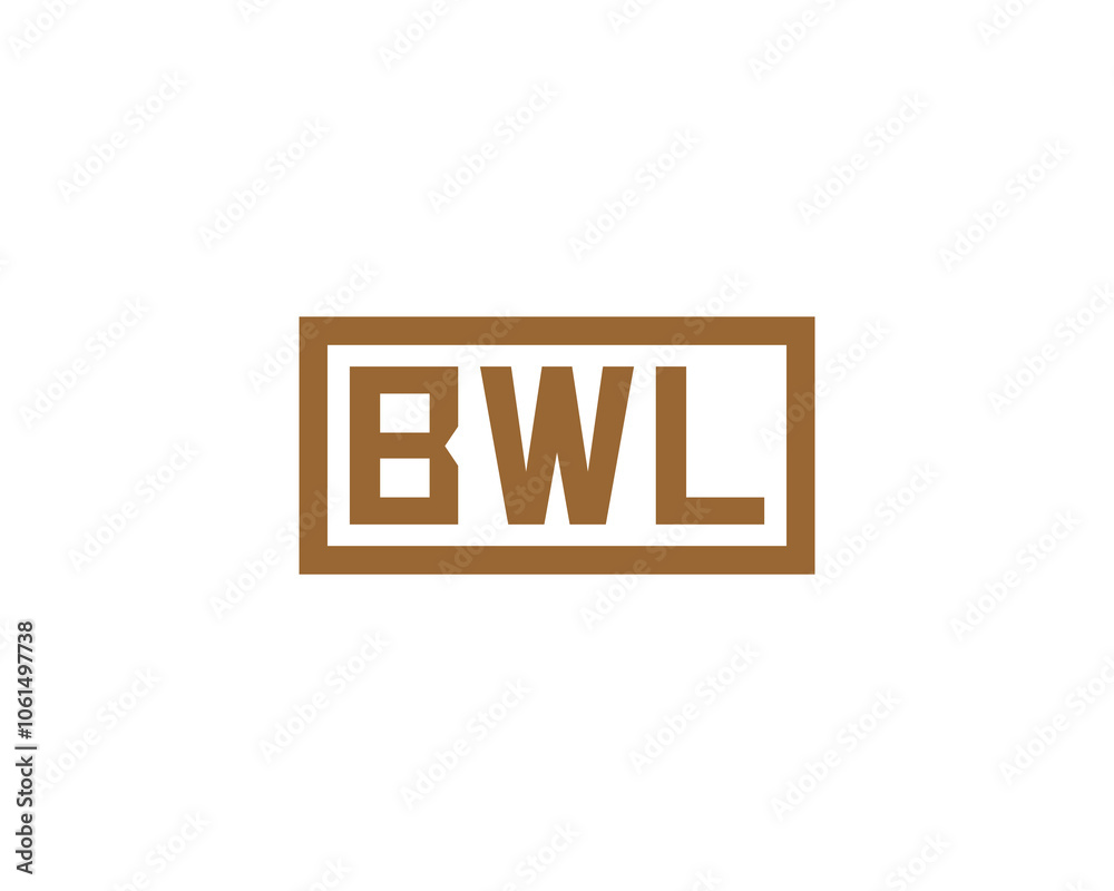BWL logo design vector template. BWL