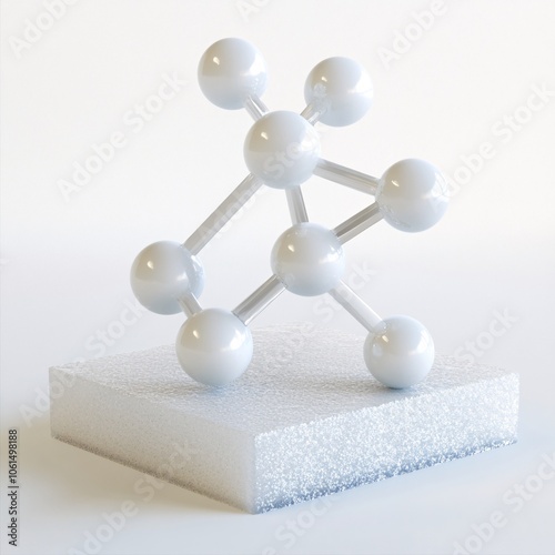 Calcium Oxide Molecular Model photo