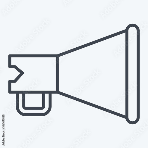 Icon Megaphone. related to Theatre Gradient symbol. line style. simple illustration