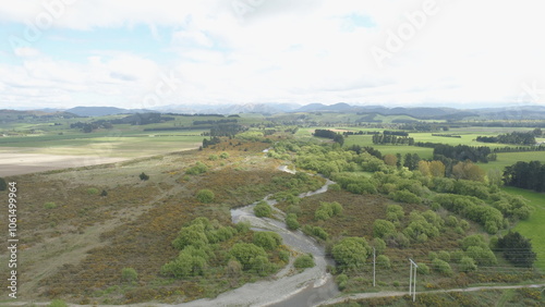 Aerial photo of Selwyn River photo