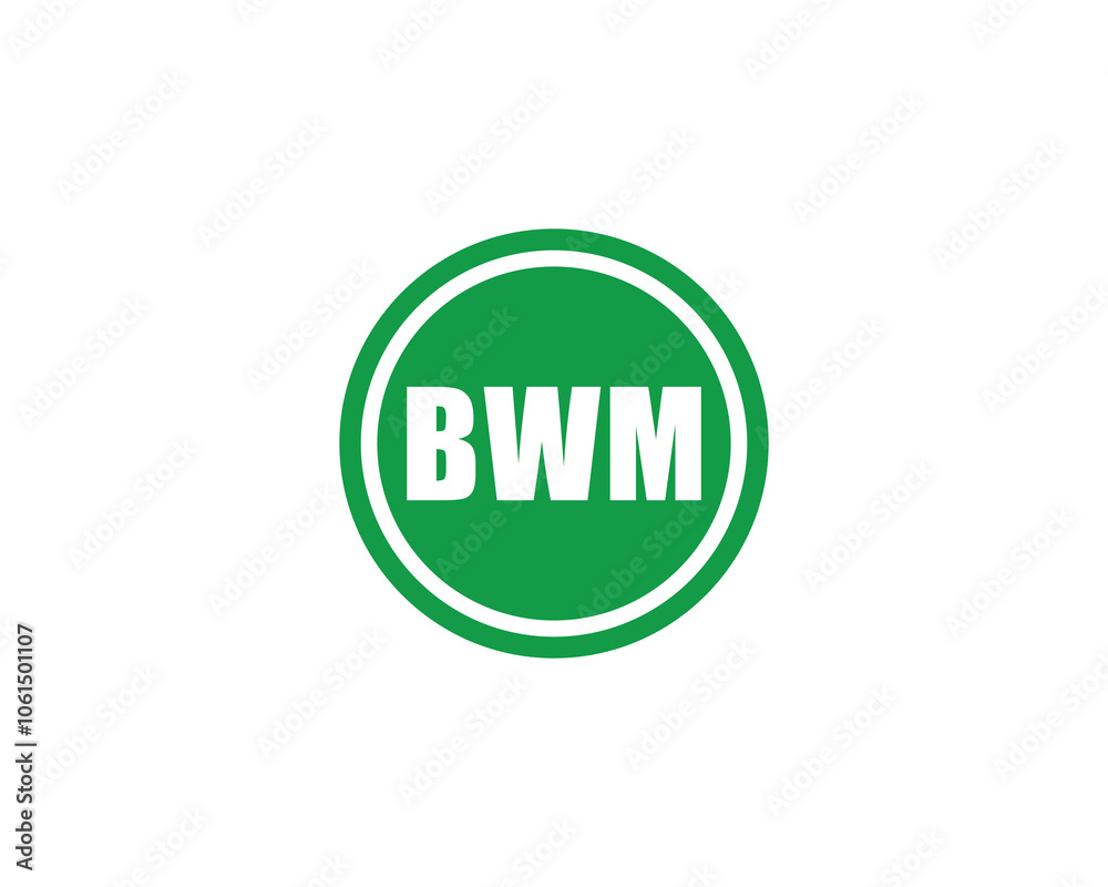 BWM logo design vector template. BWM BWM logo design vector template. BWM