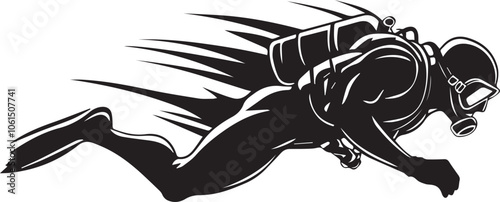 Scuba Diver Silhouette Logo, Scuba Diver Vector, Scuba Diver Clipart, Scuba Diver Icon