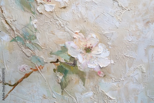 Close up on pale jusmine painting backgrounds flower. photo