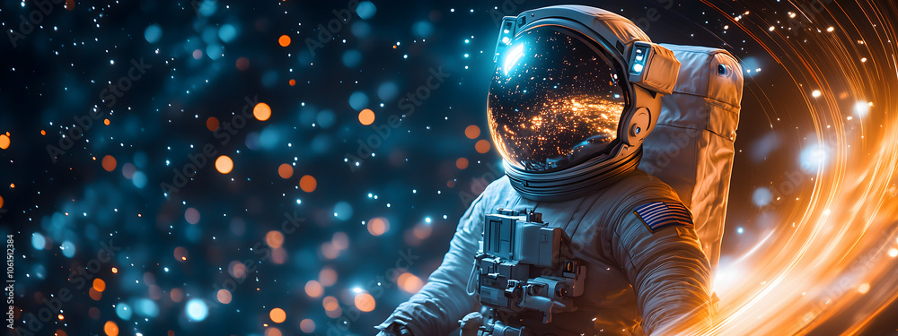Astronaut on the mysterious planet high resolution vector panorama v8 Astronaut on the mysterious planet high resolution vector panorama v8