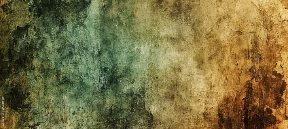 Obraz premium A rustic, earthy texture with shades of brown and green, resembling weathered wood or aged parchment. this natural, organic design is ideal for environmental themes and backgrounds