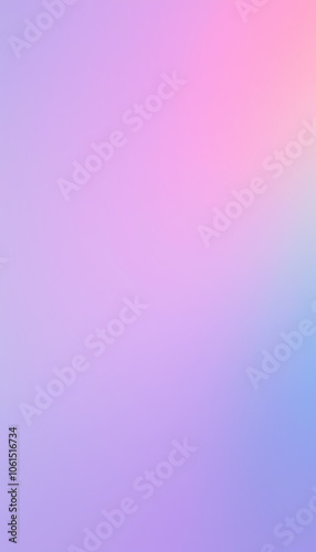Ethereal gradient abstract background in pastel purple pink and blue with copy space